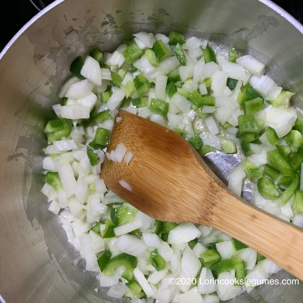 and sauté the vegetables.