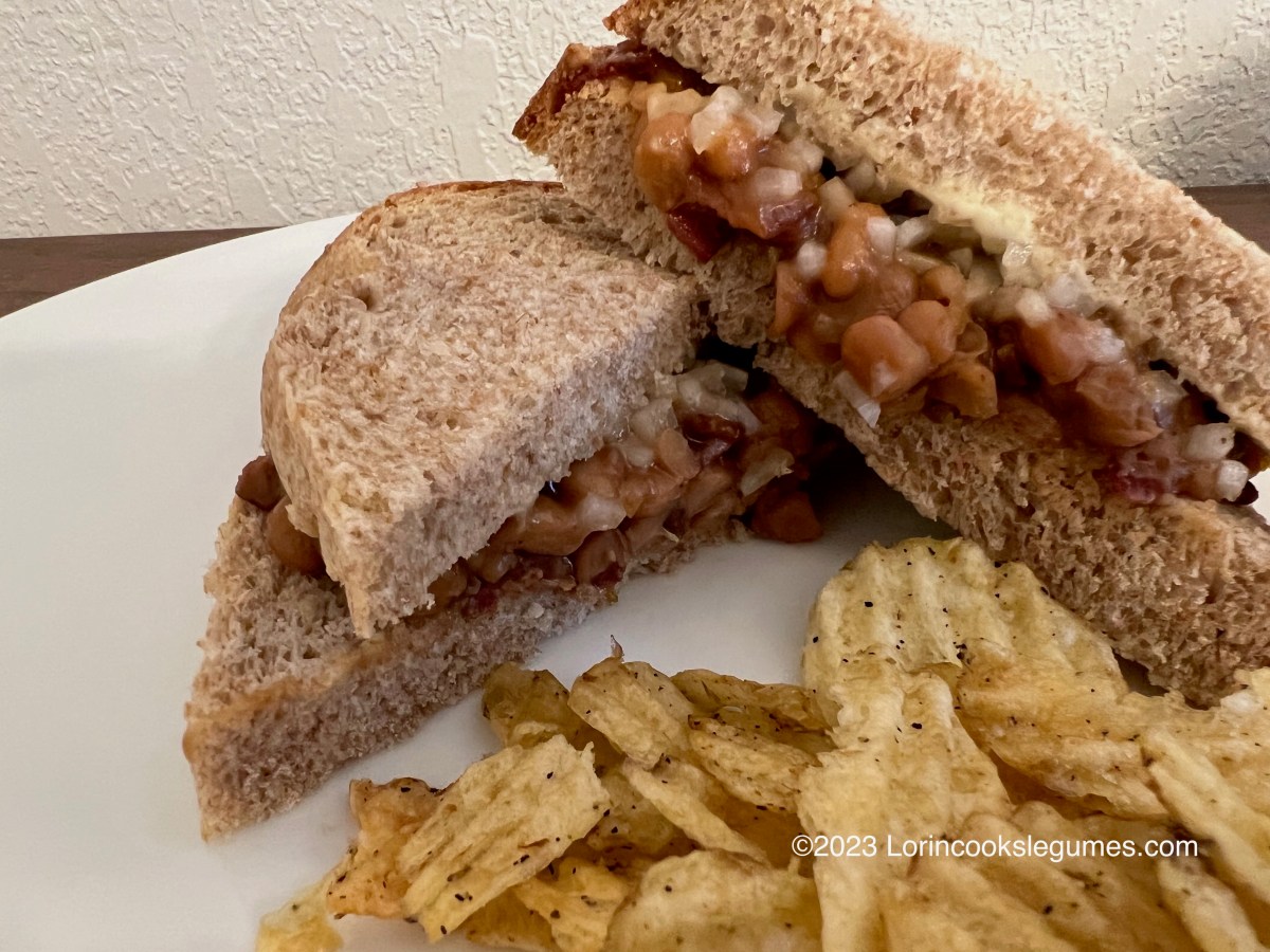 Baked Bean Sandwich Lorin cooks Legumes